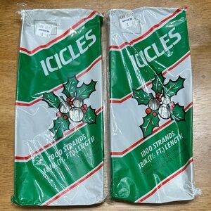 Vintage Icicle Strands new old stock. 2 packages